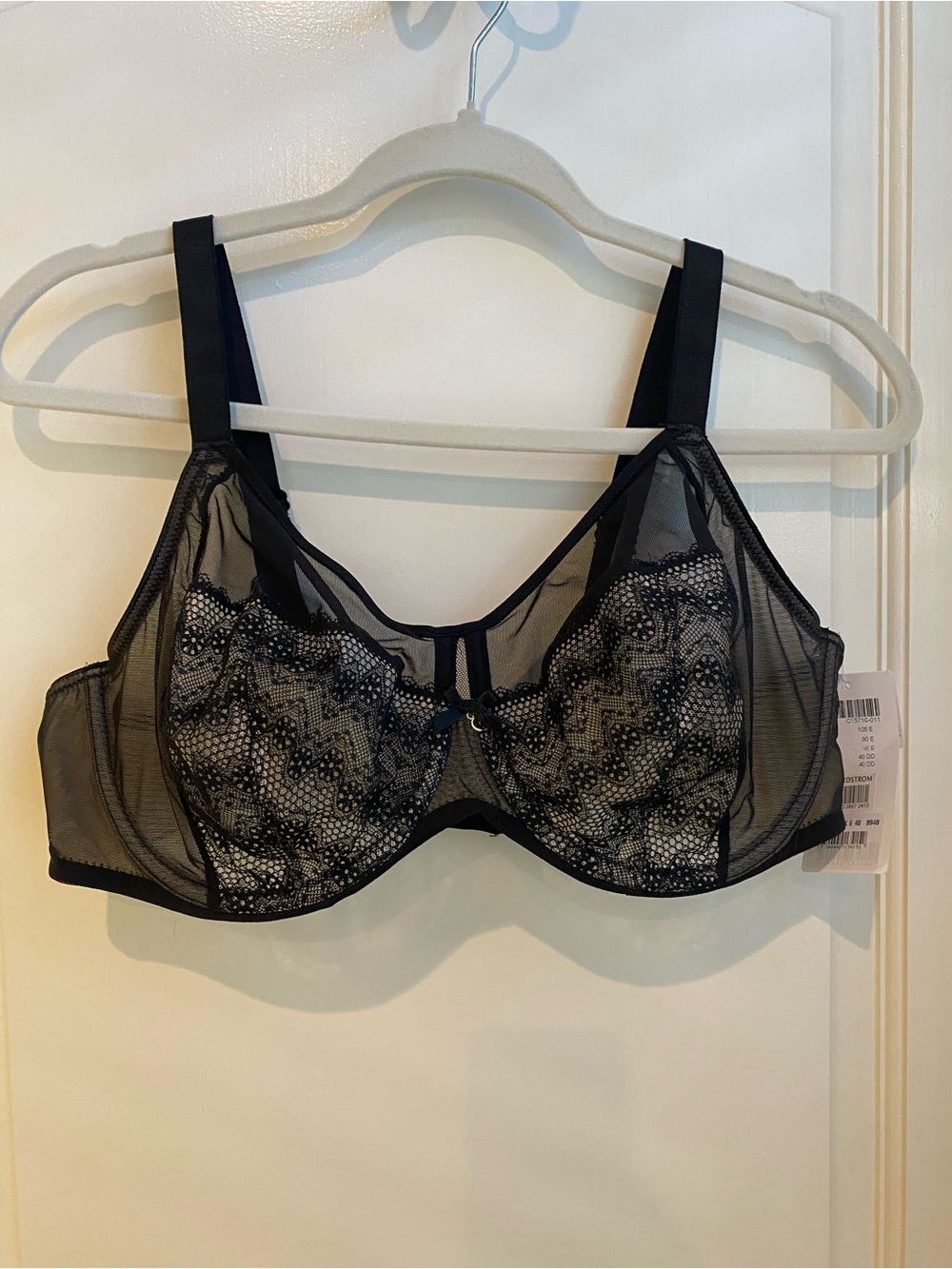 Chantelle Black Lace Bra NWT 40DD